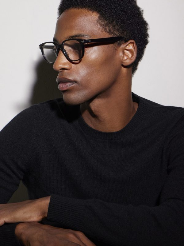 DiorBlackSuitO S25l Rectangular Acetate Glasses - BK