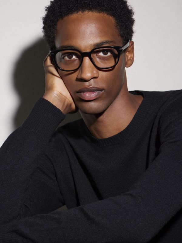 DiorBlackSuitO S25l Rectangular Acetate Glasses - OU