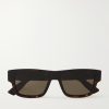 Dior Oblique S3I Rectangular-Frame Acetate Sunglasses