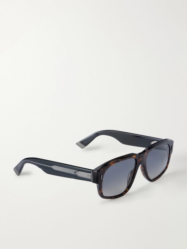 DiorTailoring N1I Havana Geometric Acetate Sunglasses - FR DiorTailoring N1I Havana Geometric Acetate Sunglasses - FR