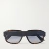 DiorTailoring N1I Havana Geometric Acetate Sunglasses DiorTailoring N1I Havana Geometric Acetate Sunglasses