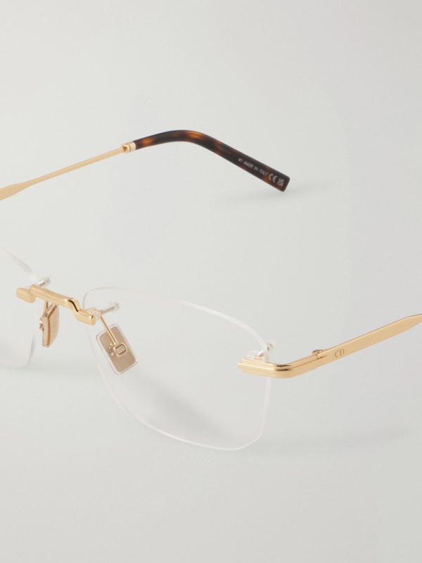 DiorBlackSuitO S27U D-Frame Gold-Tone and Acetate Glasses - CU DiorBlackSuitO S27U D-Frame Gold-Tone and Acetate Glasses - CU