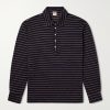 Raya Striped Cotton-Jersey Polo Shirt Raya Striped Cotton-Jersey Polo Shirt