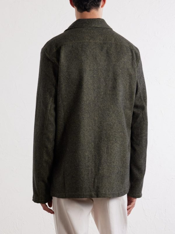 Florida Herringbone Wool and Cashmere-Blend Blazer - BK Florida Herringbone Wool and Cashmere-Blend Blazer - BK