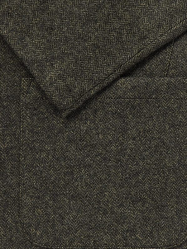 Florida Herringbone Wool and Cashmere-Blend Blazer - E1 Florida Herringbone Wool and Cashmere-Blend Blazer - E1