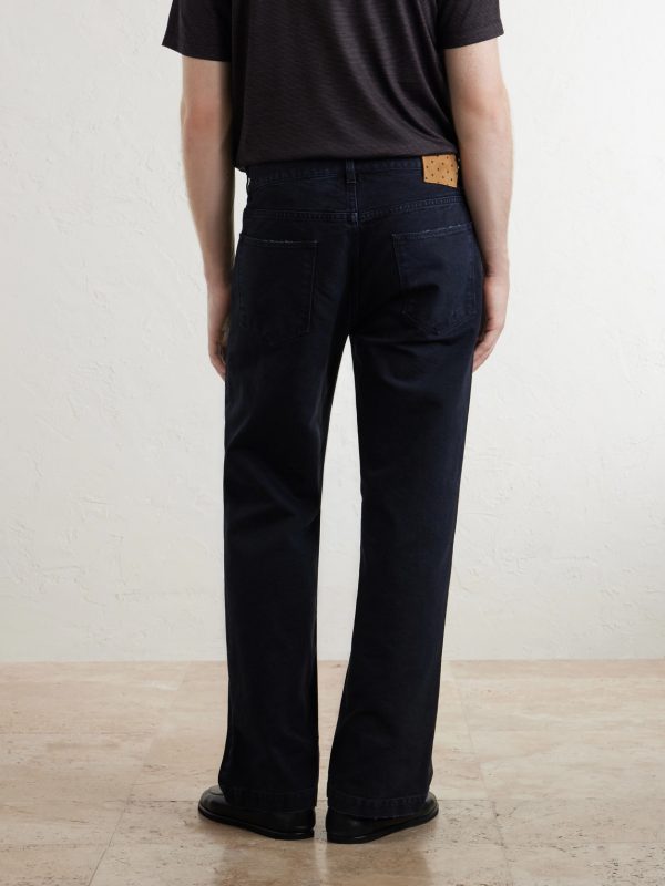 Oceano Straight-Leg Cotton Trousers - BK Oceano Straight-Leg Cotton Trousers - BK