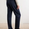 Stan Straight-Leg Pleated Cotton Trousers - BK Stan Straight-Leg Pleated Cotton Trousers - BK