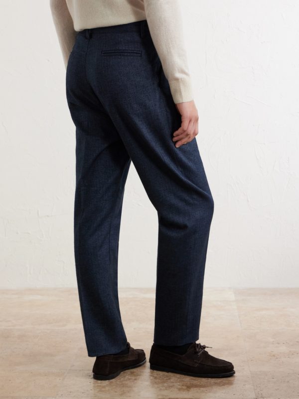 Stan Straight-Leg Pleated Cotton Trousers - BK Stan Straight-Leg Pleated Cotton Trousers - BK