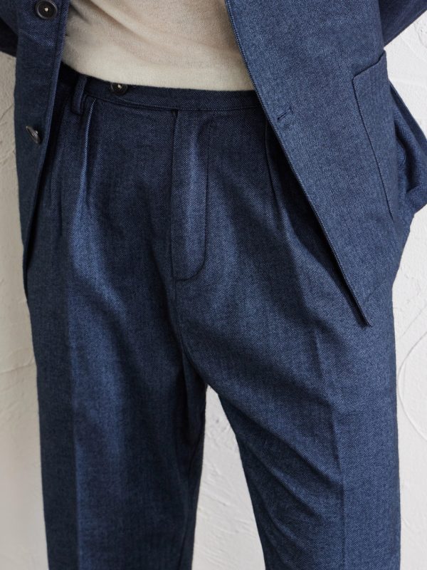 Stan Straight-Leg Pleated Cotton Trousers - CU Stan Straight-Leg Pleated Cotton Trousers - CU