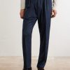 Stan Straight-Leg Pleated Cotton Trousers - FR Stan Straight-Leg Pleated Cotton Trousers - FR