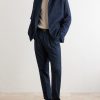 Stan Straight-Leg Pleated Cotton Trousers - OU Stan Straight-Leg Pleated Cotton Trousers - OU