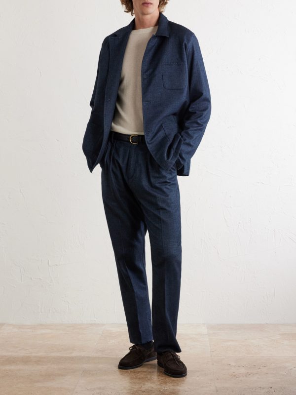 Stan Straight-Leg Pleated Cotton Trousers - OU Stan Straight-Leg Pleated Cotton Trousers - OU