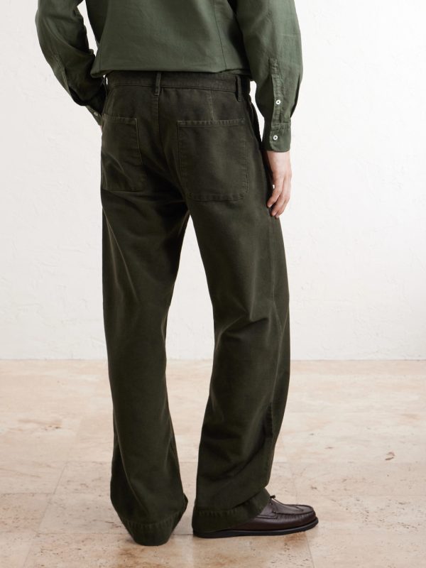 New Regata Straight-Leg Brushed Cotton Trousers - BK