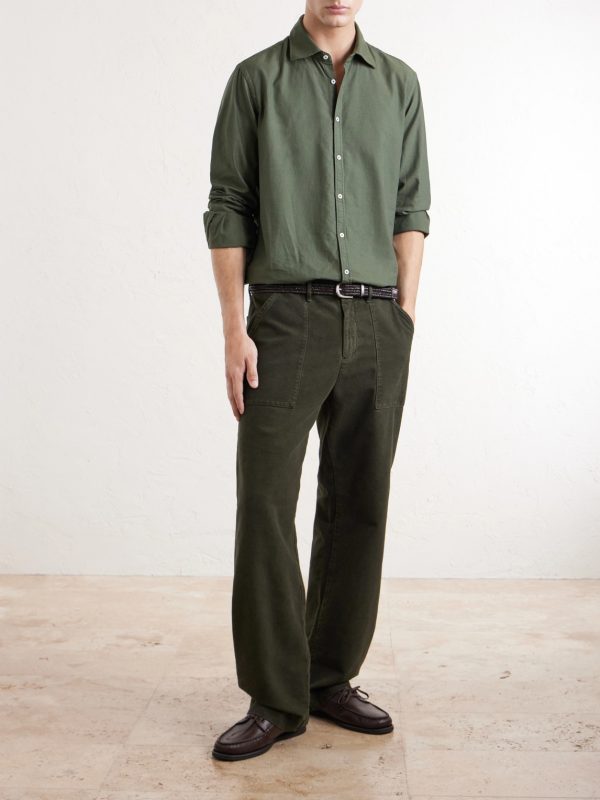 New Regata Straight-Leg Brushed Cotton Trousers - OU