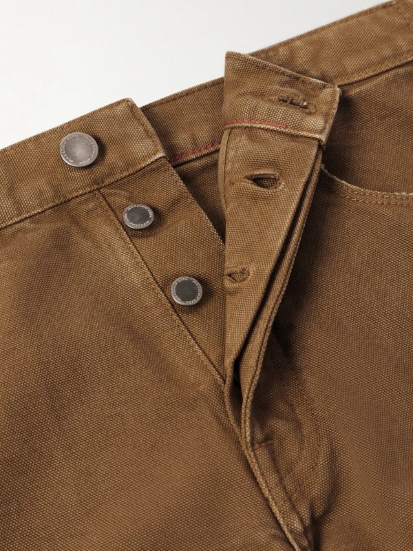 Oceano Straight-Leg Cotton Trousers - E1 Oceano Straight-Leg Cotton Trousers - E1