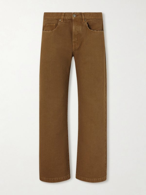 Oceano Straight-Leg Cotton Trousers Oceano Straight-Leg Cotton Trousers