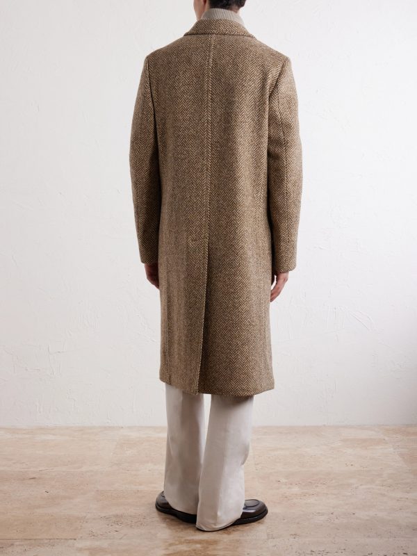 Mercury Herringbone Virgin Wool Coat - BK Mercury Herringbone Virgin Wool Coat - BK