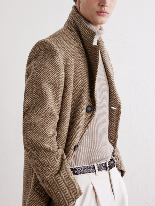 Mercury Herringbone Virgin Wool Coat - CU Mercury Herringbone Virgin Wool Coat - CU