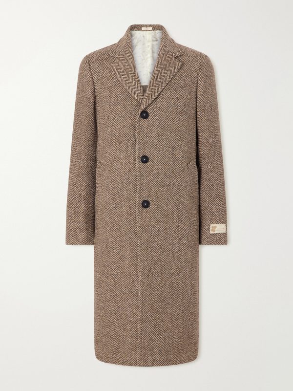 Mercury Herringbone Virgin Wool Coat Mercury Herringbone Virgin Wool Coat
