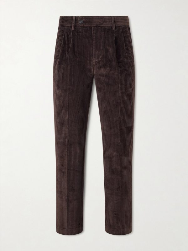 Strallo02 Straight-Leg Cotton-Blend Corduroy Trousers Strallo02 Straight-Leg Cotton-Blend Corduroy Trousers