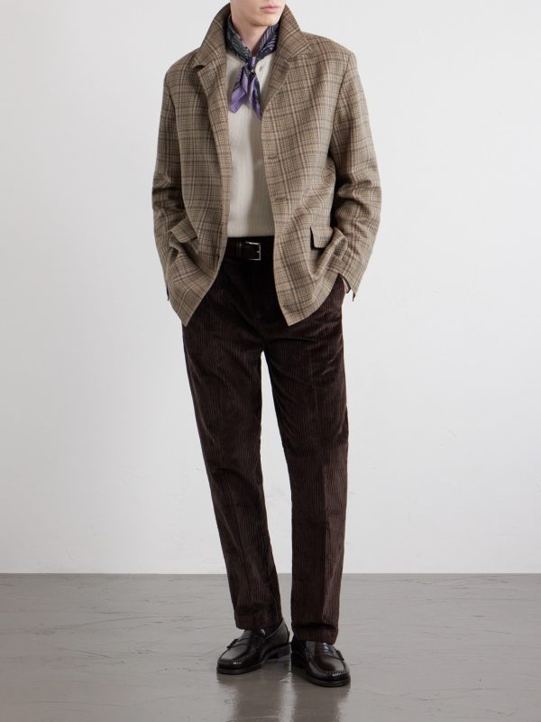 Strallo02 Straight-Leg Cotton-Blend Corduroy Trousers - OU Strallo02 Straight-Leg Cotton-Blend Corduroy Trousers - OU