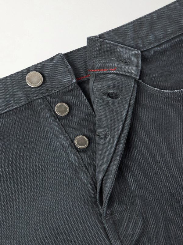 Oceano Straight-Leg Cotton Trousers - E1 Oceano Straight-Leg Cotton Trousers - E1