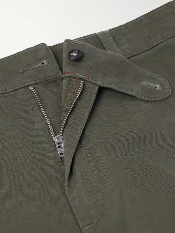 Winch Straight-Leg Cotton-Blend Twill Trousers - E1
