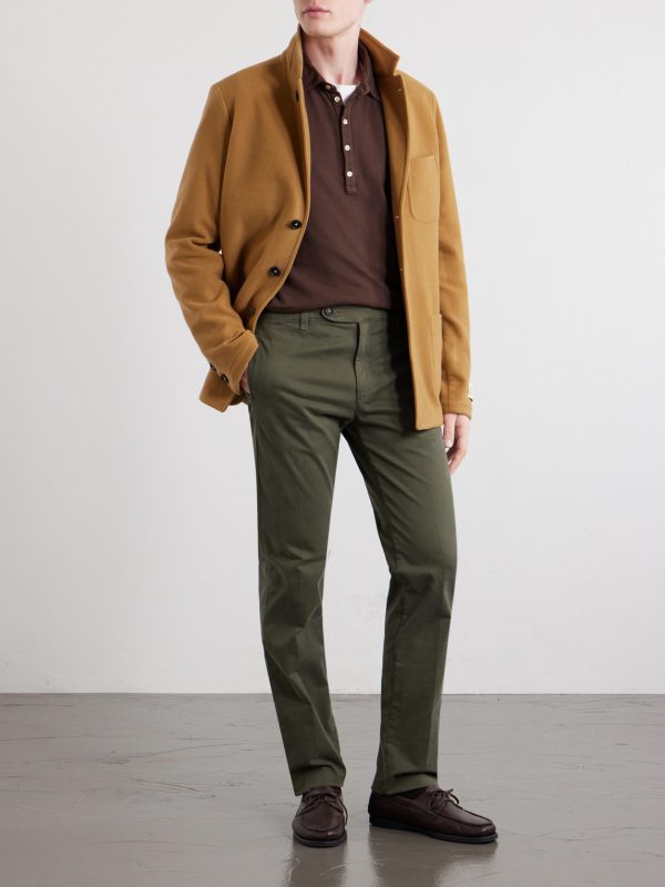 Winch Straight-Leg Cotton-Blend Twill Trousers - OU