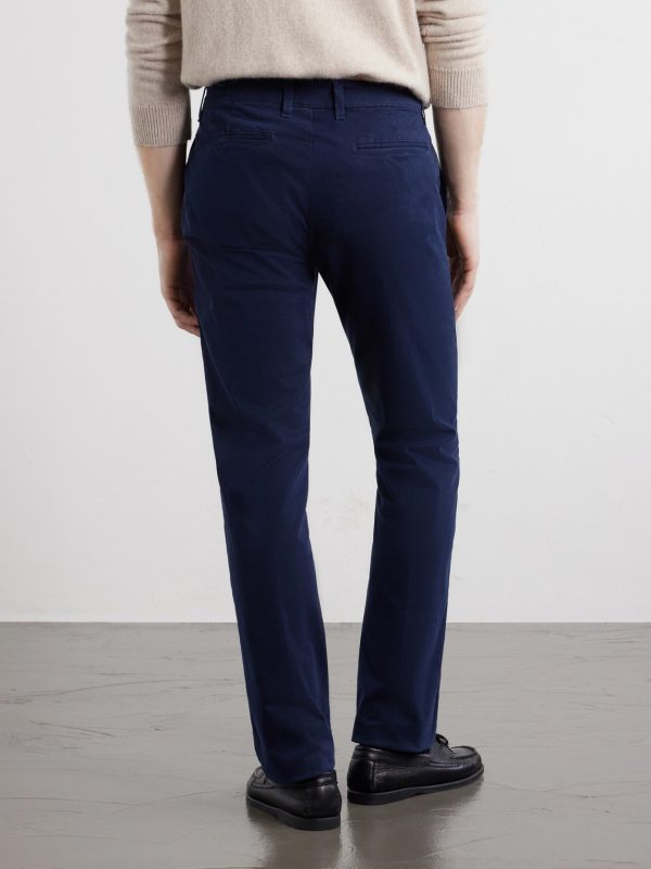 Winch Straight-Leg Cotton-Blend Twill Trousers - BK Winch Straight-Leg Cotton-Blend Twill Trousers - BK
