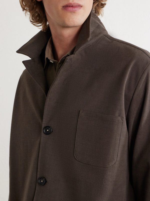 Florida Cotton-Blend Moleskin Overshirt - CU