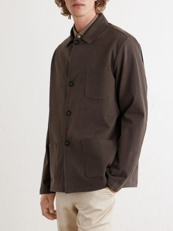 Florida Cotton-Blend Moleskin Overshirt - FR