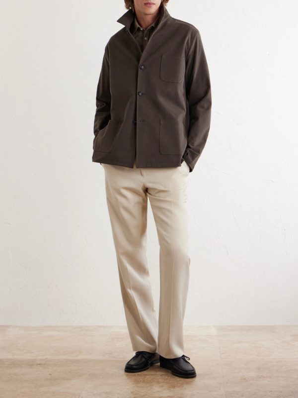 Florida Cotton-Blend Moleskin Overshirt - OU