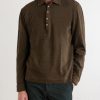 Raya Cotton and Cashmere-Blend Polo Shirt - FR Raya Cotton and Cashmere-Blend Polo Shirt - FR
