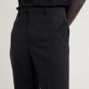 Straight-Leg Pleated Grain de Poudre Wool Trousers - CU