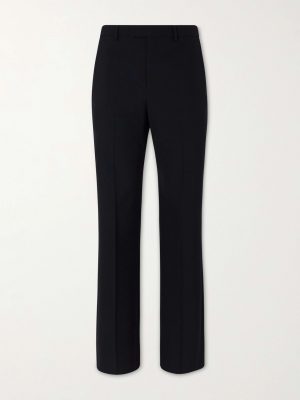 Straight-Leg Pleated Grain de Poudre Wool Trousers Straight-Leg Pleated Grain de Poudre Wool Trousers