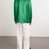 Satin Zip-Up Jacket - BK Satin Zip-Up Jacket - BK