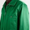 Satin Zip-Up Jacket - E1 Satin Zip-Up Jacket - E1
