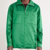 Satin Zip-Up Jacket - FR Satin Zip-Up Jacket - FR