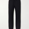 Tapered Logo-Appliqued Striped Drill Sweatpants Tapered Logo-Appliqued Striped Drill Sweatpants