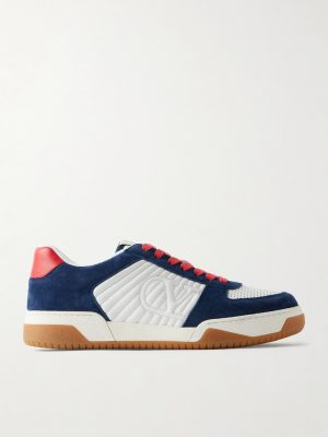 Sparry Leather and Suede Sneakers