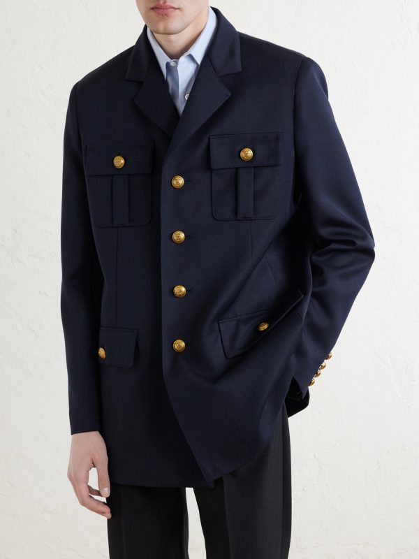 Sahariana Embellished Virgin Wool Jacket - FR