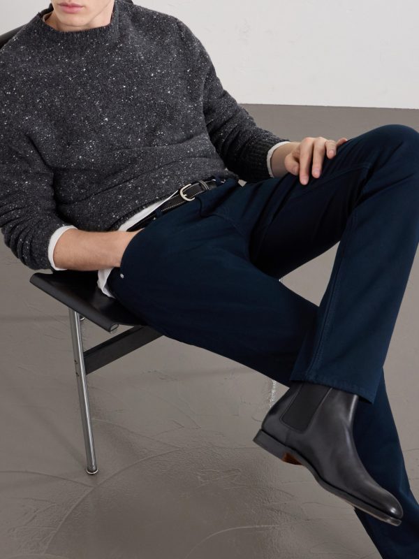 Straight-Leg Twill Trousers - CU