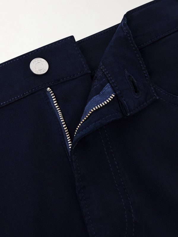 Straight-Leg Twill Trousers - E1