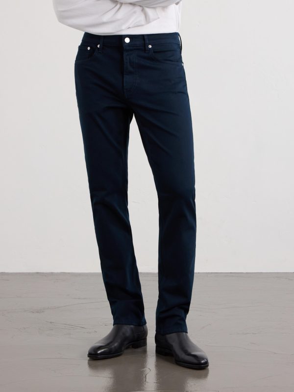 Straight-Leg Twill Trousers - FR