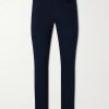 Straight-Leg Twill Trousers