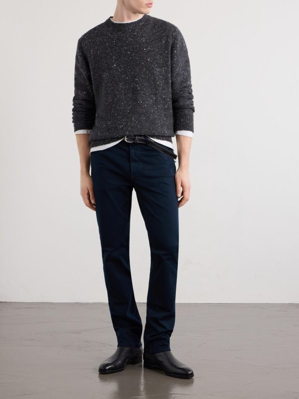 Straight-Leg Twill Trousers - OU