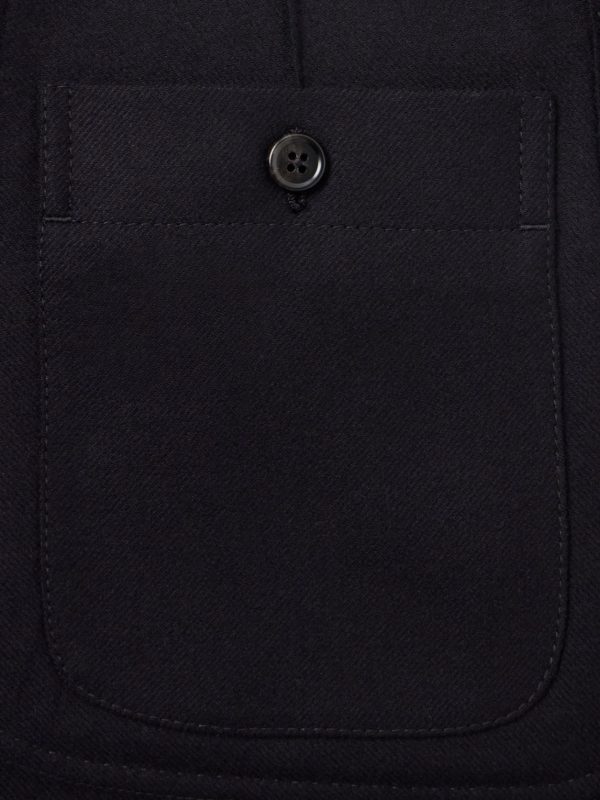 Wool and Cashmere-Blend Twill Blazer - E2 Wool and Cashmere-Blend Twill Blazer - E2