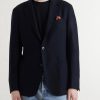 Wool and Cashmere-Blend Twill Blazer - FR Wool and Cashmere-Blend Twill Blazer - FR