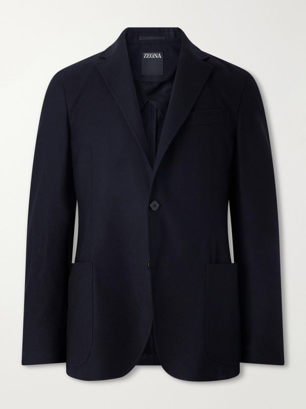 Wool and Cashmere-Blend Twill Blazer Wool and Cashmere-Blend Twill Blazer