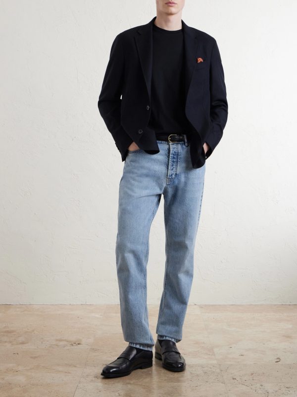Wool and Cashmere-Blend Twill Blazer - OU Wool and Cashmere-Blend Twill Blazer - OU